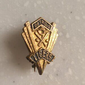 Detroit Tigers Baseball Art Deco 1930's Lapel Pin